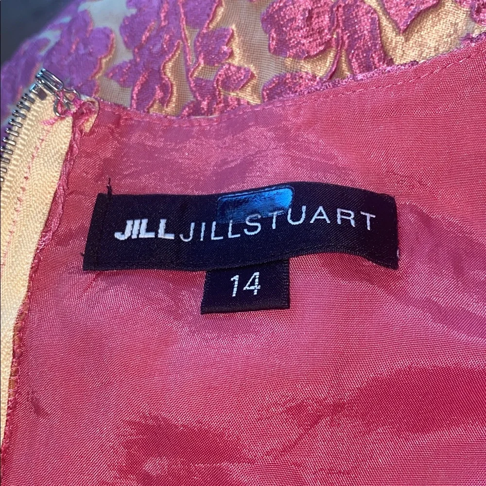 JILL JILL STUART Pink Floral Sweetheart Dress size 14 - Picture 11 of 14